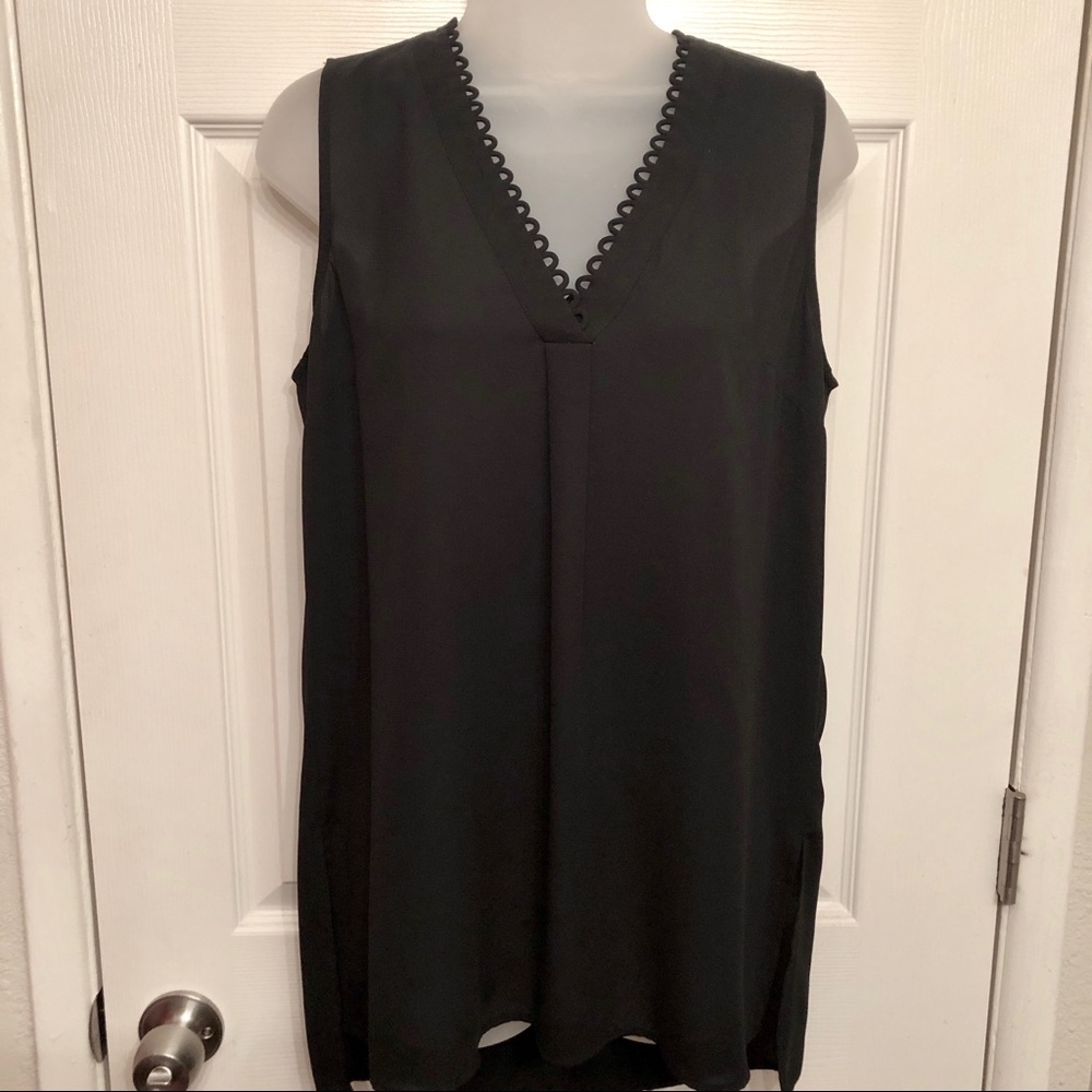 Black tunic blouse